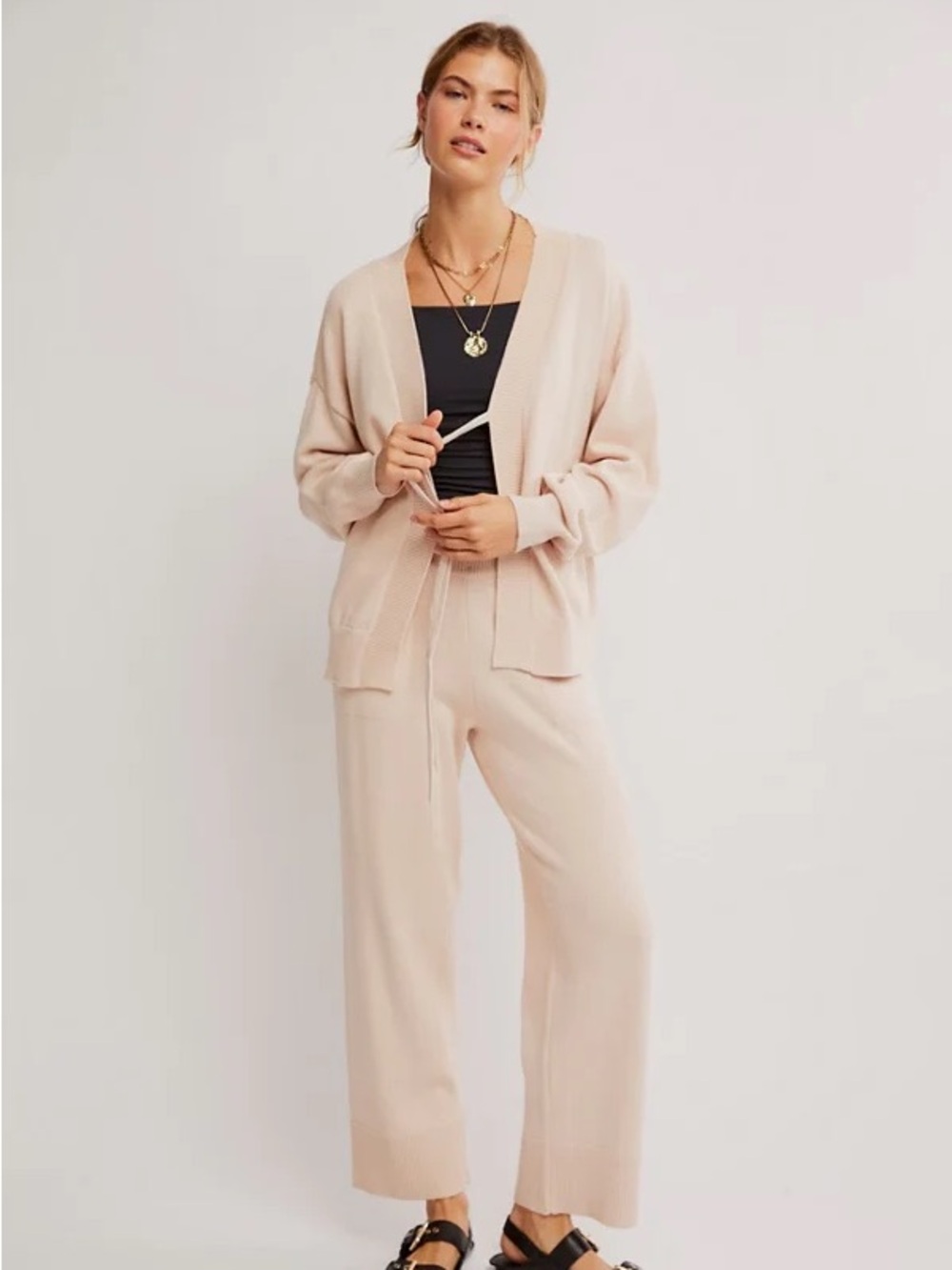 Free People Solar Set Sweater Matching Lounge Set